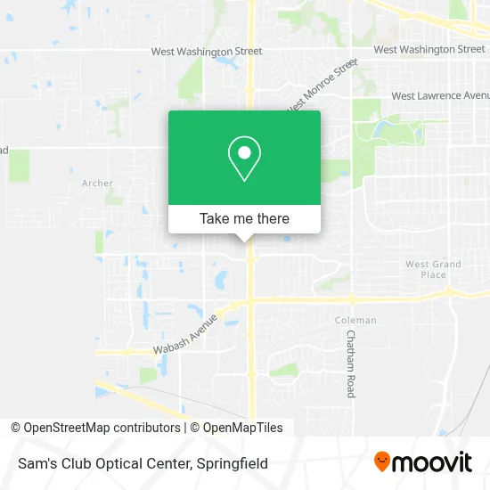 Sam's Club Optical Center map