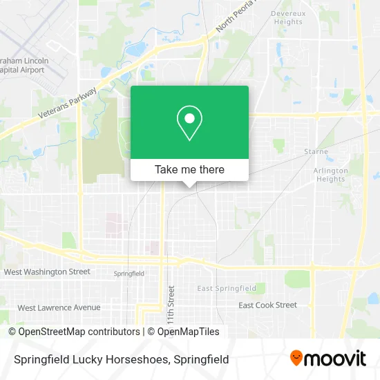 Springfield Lucky Horseshoes map