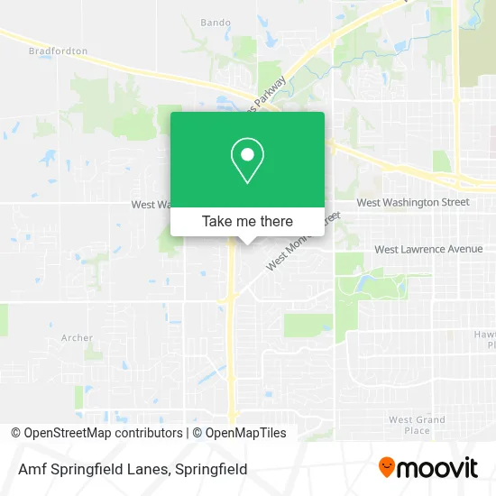 Amf Springfield Lanes map