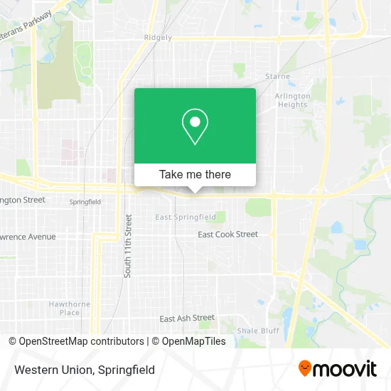 Western Union map