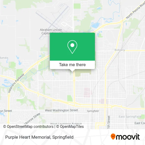 Purple Heart Memorial map