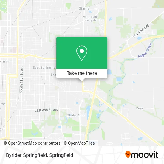 Byrider Springfield map