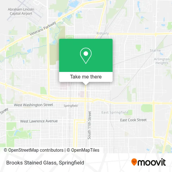 Brooks Stained Glass map
