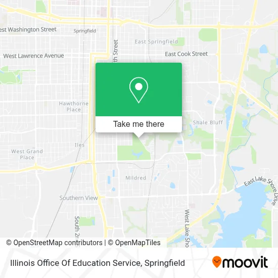 Illinois Office Of Education Service map