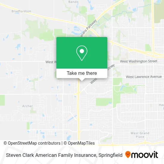 Steven Clark American Family Insurance map