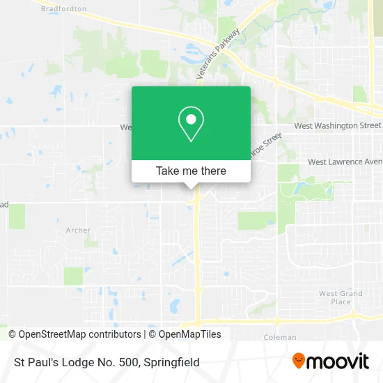 St Paul's Lodge No. 500 map