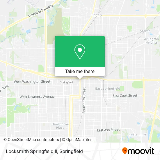 Locksmith Springfield Il map