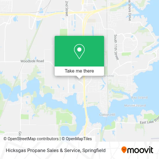 Hicksgas Propane Sales & Service map