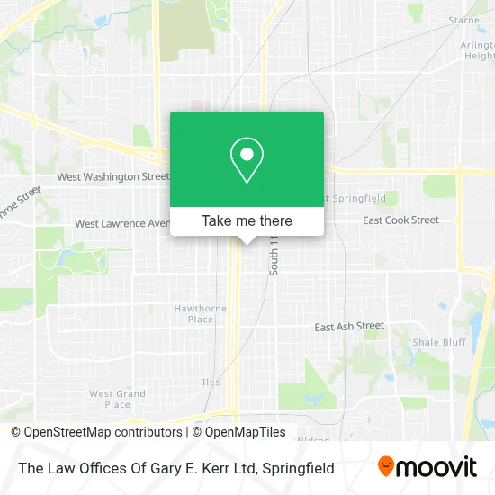The Law Offices Of Gary E. Kerr Ltd map