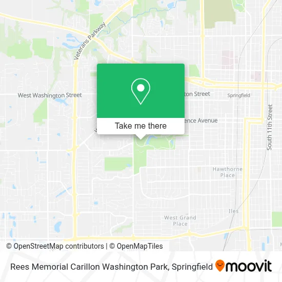 Rees Memorial Carillon Washington Park map