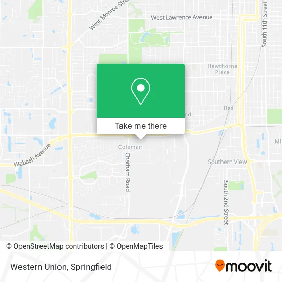 Western Union map