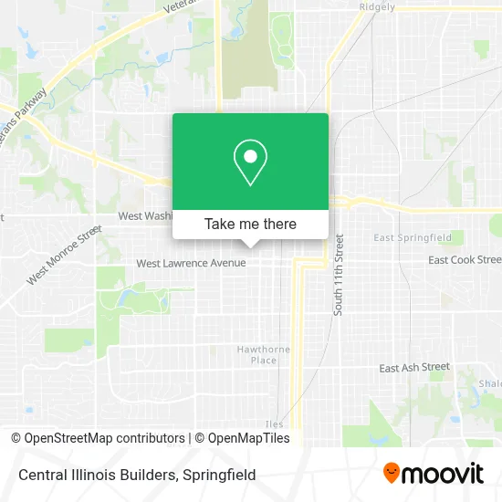 Central Illinois Builders map