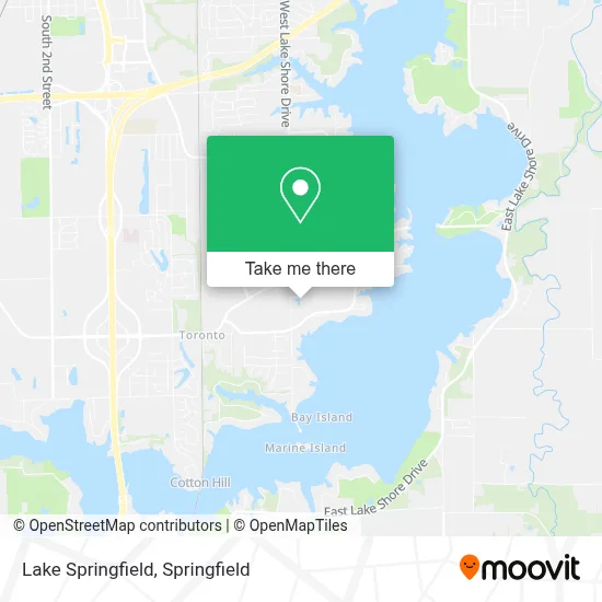 Lake Springfield map