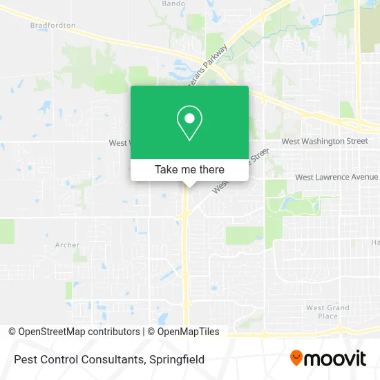 Pest Control Consultants map