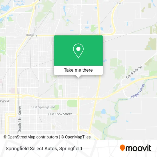 Springfield Select Autos map