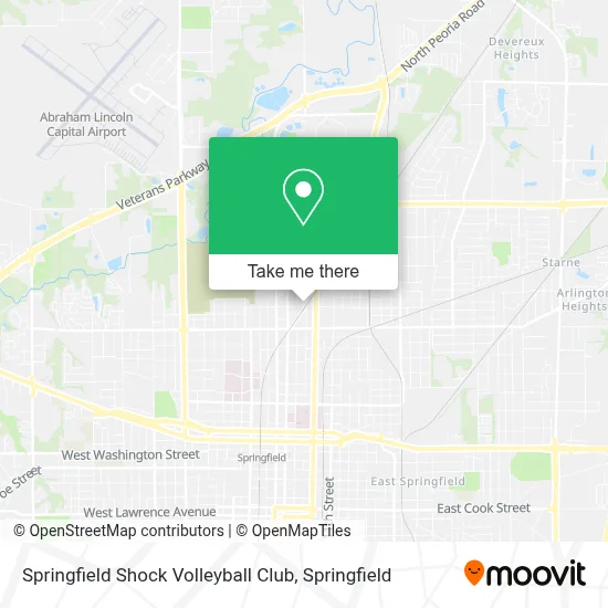 Springfield Shock Volleyball Club map