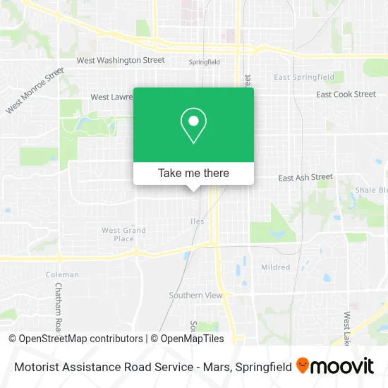 Motorist Assistance Road Service - Mars map