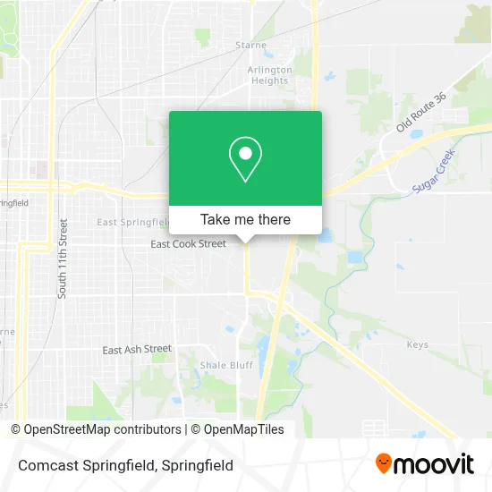 Comcast Springfield map