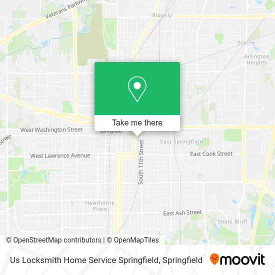 Us Locksmith Home Service Springfield map