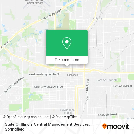 State Of Illinois Central Management Services map