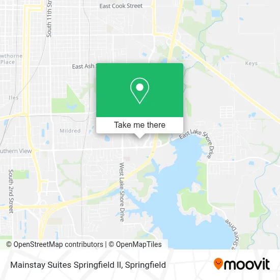 Mainstay Suites Springfield Il map