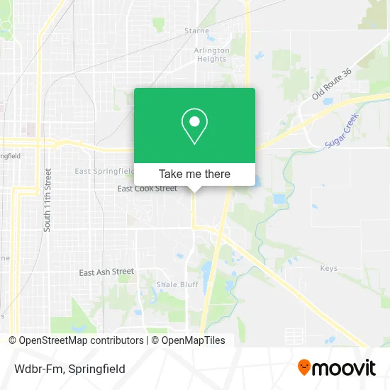 Wdbr-Fm map