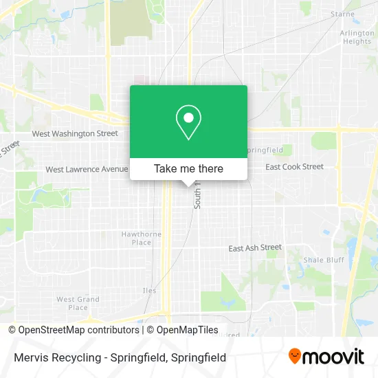 Mervis Recycling - Springfield map