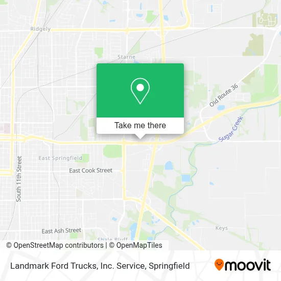 Landmark Ford Trucks, Inc. Service map