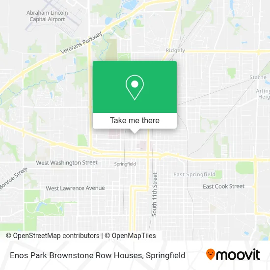Enos Park Brownstone Row Houses map