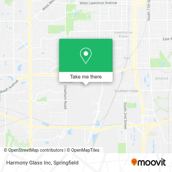 Harmony Glass Inc map