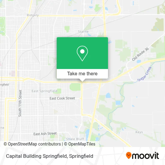 Capital Building Springfield map