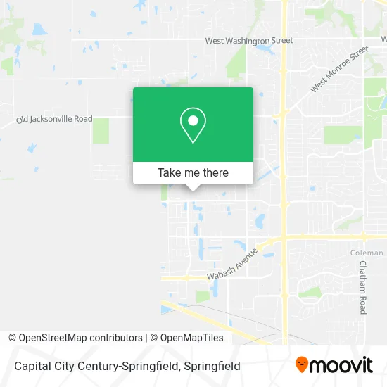 Capital City Century-Springfield map