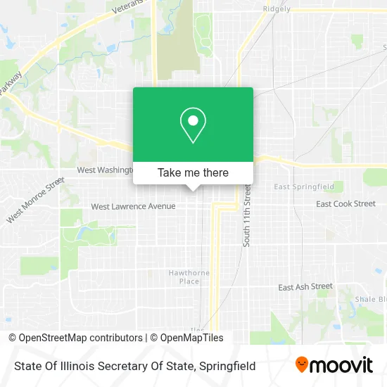 State Of Illinois Secretary Of State map