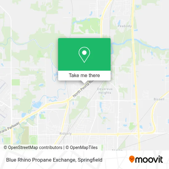 Blue Rhino Propane Exchange map