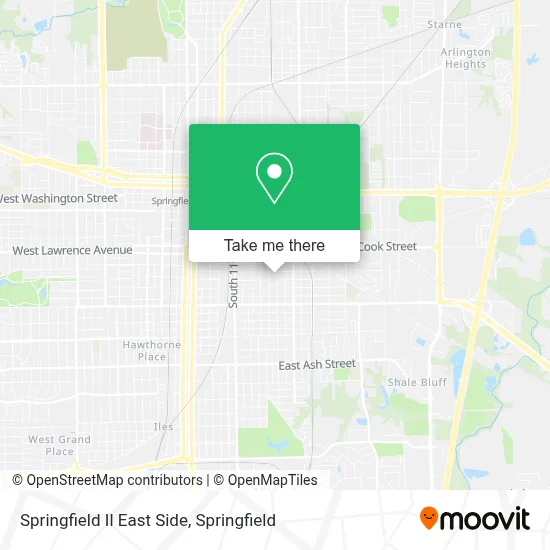 Springfield Il East Side map