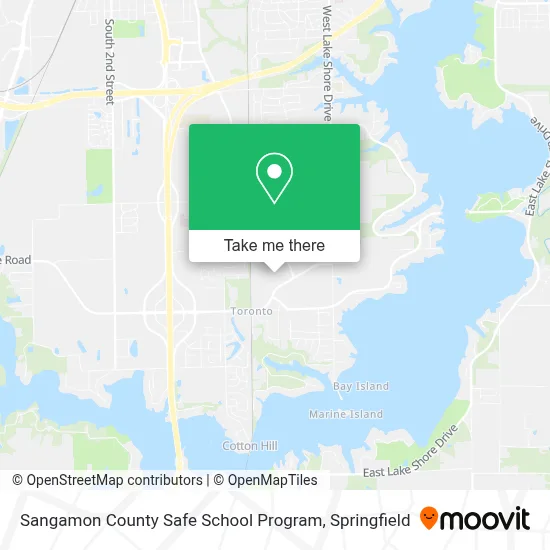Sangamon County Safe School Program map