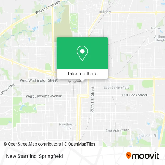 New Start Inc map