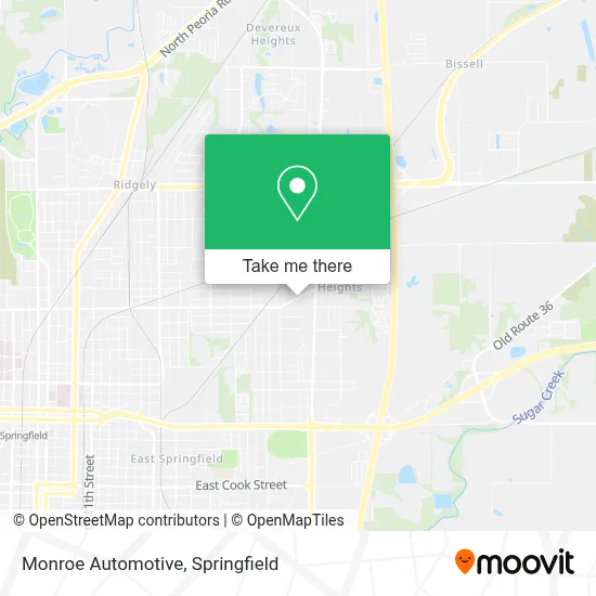 Monroe Automotive map