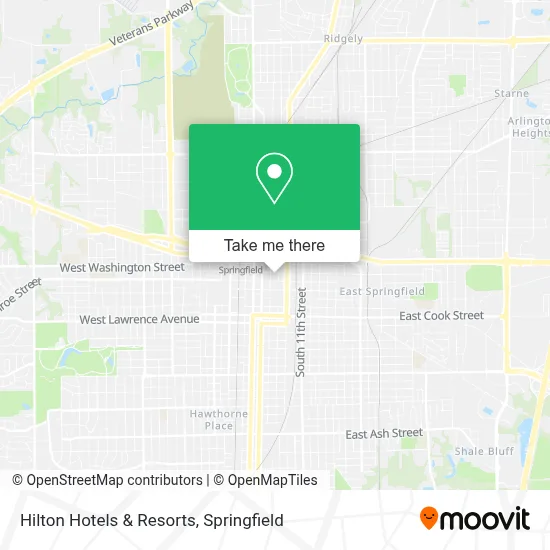 Hilton Hotels & Resorts map