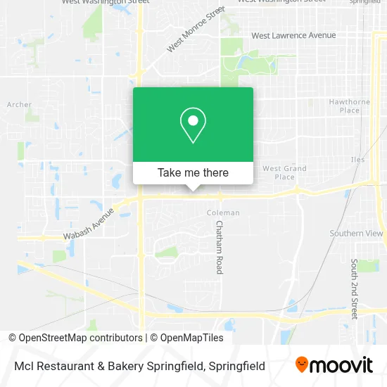 Mcl Restaurant & Bakery Springfield map