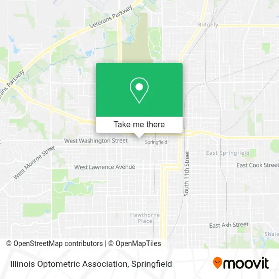 Illinois Optometric Association map