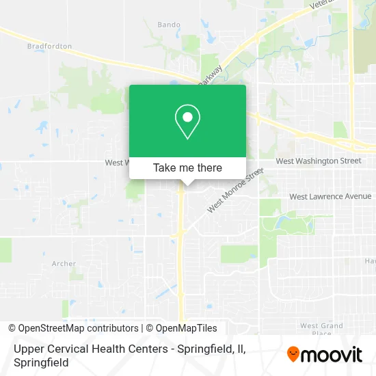 Upper Cervical Health Centers - Springfield, Il map