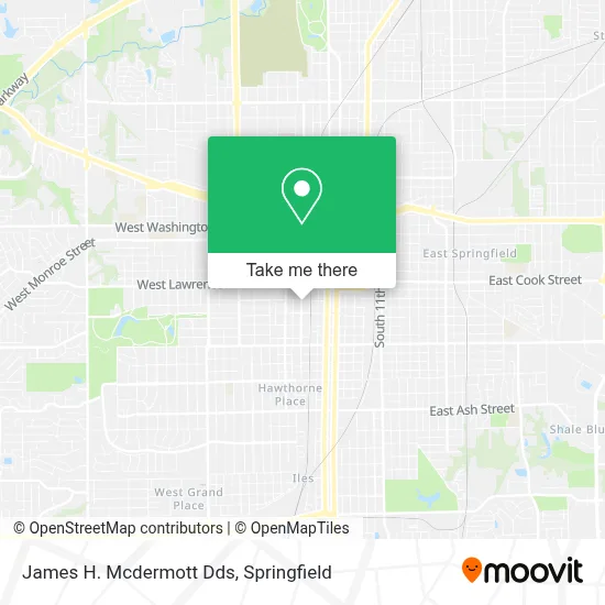James H. Mcdermott Dds map