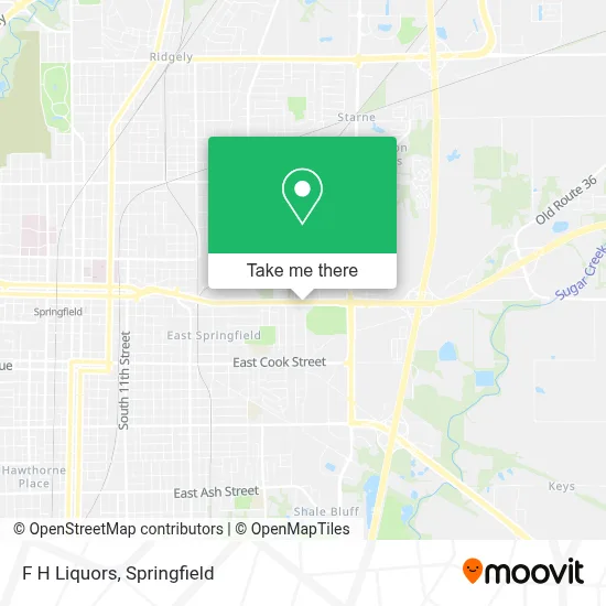 F H Liquors map