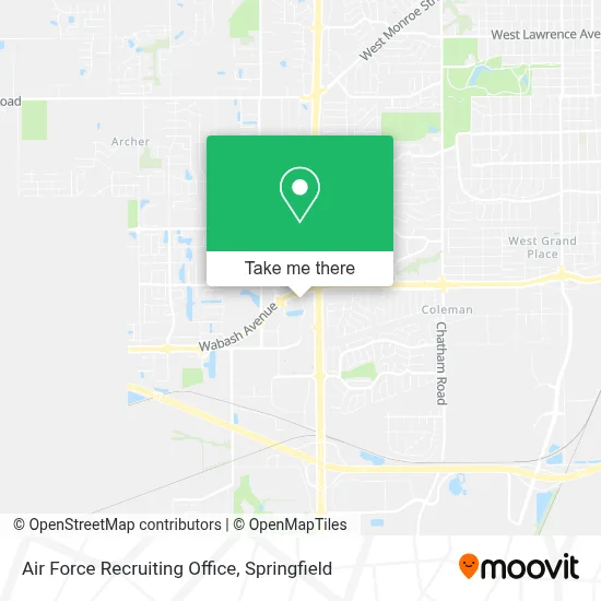 Air Force Recruiting Office map