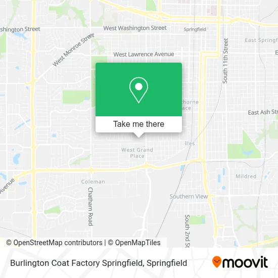 Burlington Coat Factory Springfield map