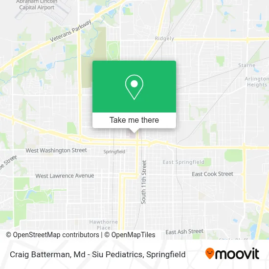 Craig Batterman, Md - Siu Pediatrics map