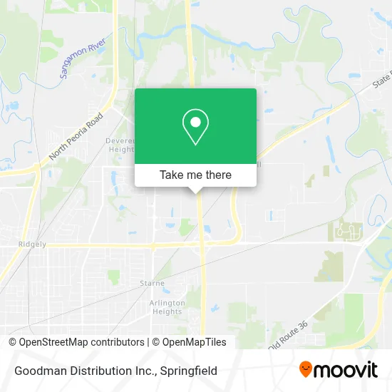 Goodman Distribution Inc. map