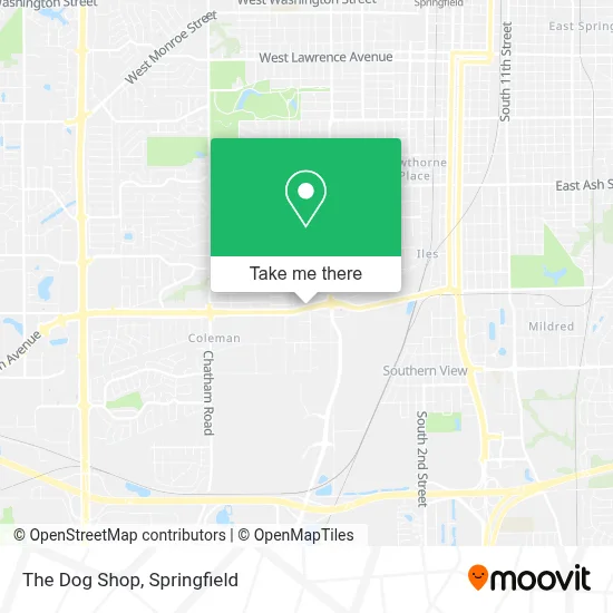 The Dog Shop map