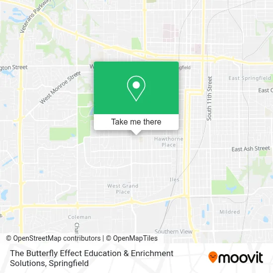 The Butterfly Effect Education & Enrichment Solutions map